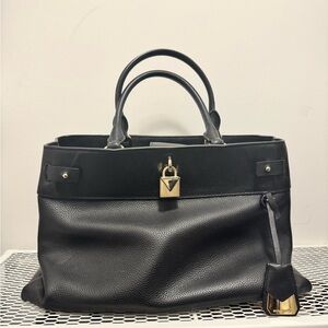 Michael Kors Black Leather Satchel
